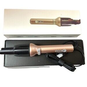 Automatic Hair Curler Rotating Ceramic Wand 360 Barrel‎ Dual Heat Anti Scald